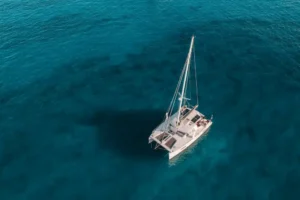 Katamaran von oben