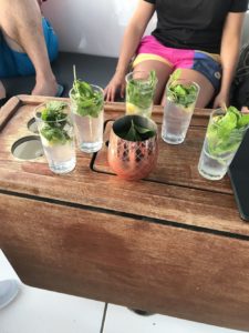 An Bord genossen wir ab und zu auch eine Runde Cocktails